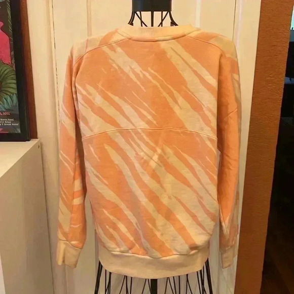 Sweaty Betty Tiger Striped Fleece Sweatshirt-Sz XS - Picture 4 of 4